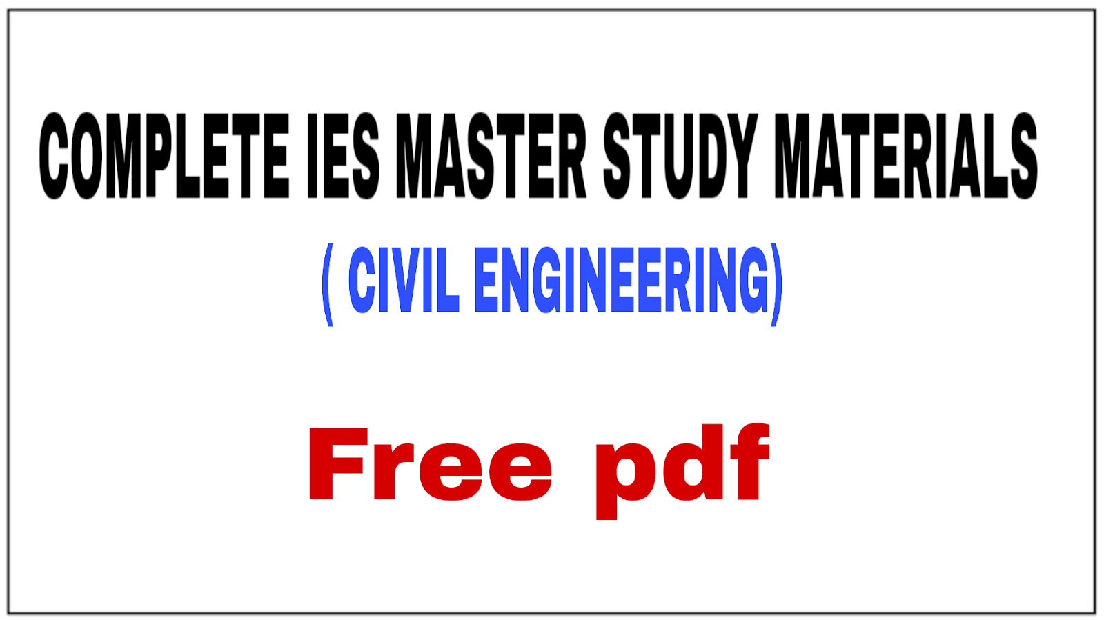 Civil engineering materials pdf